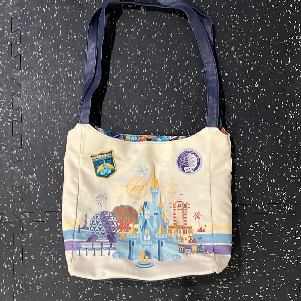 Walt Disney World Parks Discover the Magic Four Parks Canvas Tote Purse Bag